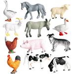 Figurines d'animaux en résine à motif vaches de chevaux 
