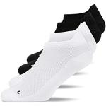 Chaussettes Snocks blanches de running respirantes bio en lot de 4 Pointure 39 look fashion pour femme 