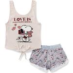 Pyjashorts roses Snoopy Taille L look fashion pour femme 