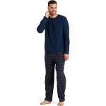 Pyjamas en polaires bleu marine à carreaux en polyester Taille 3 XL look fashion pour homme 
