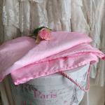 Couvertures roses en tissu romantiques 