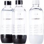 Sodastream Bouteille de gazéification Bouchon blanc Plastique sans BPA  Transparent/blanc 1 L 9 x 9 x 26 cm Lot de 2
