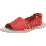 Sandales Softinos rouges en cuir en cuir à bouts ouverts Pointure 37 look fashion pour femme 