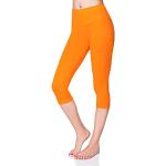 Leggings de printemps orange Taille L classiques pour femme 