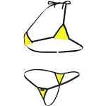 Micro bikinis jaunes Taille XS look fashion pour femme 