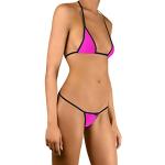 Bikinis string roses Taille XS look fashion pour femme 