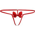 Strings ouverts rouges Taille XS look fashion pour femme 