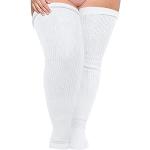 Chaussettes blanches de tennis lavable à la main Pointure 46 plus size look fashion pour femme 