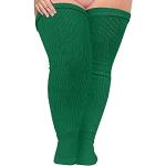 Chaussettes vertes de tennis lavable à la main Pointure 46 plus size look fashion pour femme 