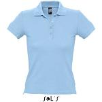 Polos Sols bleu ciel en coton Taille XL look fashion pour femme 