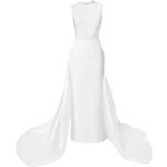 Robes de soirée longues Solace London blanc crème en satin sans manches à col rond Taille XS pour femme en promo 