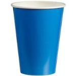 HusDow Assiette Jetable Bleu et Argent, 24 Invite Vaisselle Jetable  Anniversaire Bleu Assiette Carton Gobelets Paille en Papier Serviette Bleu  pour