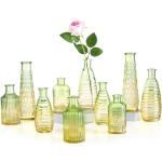 Vases design verts en verre en lot de 10 