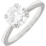 Bagues blanches en or solitaire 18 carats seconde main 54 