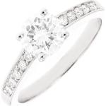 Bagues blanches en or solitaire 18 carats seconde main 57 