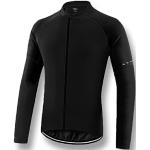 Maillots de cyclisme de printemps noirs en microfibre respirants Taille M look fashion pour homme 