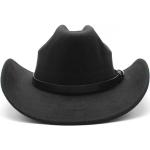 Chapeaux de cowboy en laine à motif USA 58 cm Tailles uniques look Punk pour femme 
