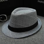 Chapeaux Fedora multicolores en paille 58 cm Taille M look fashion pour femme 