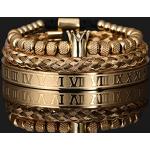 Bracelets breloques dorés en argent personnalisés classiques 