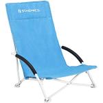 Chaises de plage Songmics bleus clairs en acier pliables en promo 