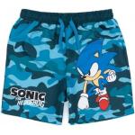 Boardshorts bleus all Over en fil filet enfant Sonic look fashion 