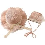 Chapeaux de paille roses en paille look fashion pour fille de la boutique en ligne Amazon.fr 