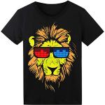 T-shirts en coton à motif lions à manches courtes à manches courtes Taille XXL look fashion pour homme 