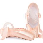 Chaussures de danse roses pour pieds larges Pointure 35 classiques pour femme 