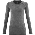 T-shirts Millet gris en fibre synthétique à manches longues respirants à manches longues à col rond Taille XL pour femme en promo 
