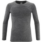 T-shirts techniques Millet gris en fibre synthétique à manches longues à col rond Taille XL pour homme en promo 