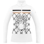 Sous-pulls Poivre Blanc argentés à effet léopard métalliques Taille L look sportif pour femme 