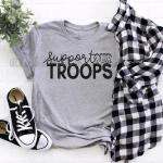 Chemises kaki en coton imprimées look militaire pour femme 
