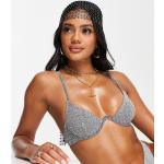 Bikinis triangle South Beach argentés métalliques Taille S pour femme en promo 
