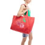 Tote bags South Beach rouge cerise en tissu pour femme 