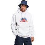 Southpole Multi Color Logo Hoody Sweatshirt Capuche, Blanc, M Homme