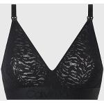 Soutiens-gorge de grossesse de créateur Calvin Klein noirs en dentelle Taille M pour femme 