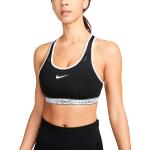 Brassières de sport Nike Swoosh noires Taille S soutien intermédiaire pour femme en promo 
