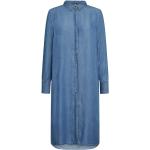 Robes Soyaconcept bleues en lyocell à manches longues éco-responsable midi à manches longues Taille XL classiques pour femme 