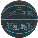 Ballons de basketball Spalding bleu fluo en caoutchouc 