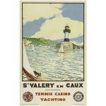 Spiffing Prints S Valery En Caux Poster de voyage – Grand format – Archival Mat – Sans cadre