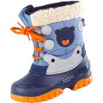 Bottes de neige & bottes hiver  bleu céleste en polaire étanches Pointure 25 look fashion pour fille 