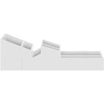 Spirella Compartiment de Rangement Double ABS Skyline Blanc