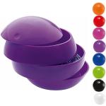 Spirella Boîte de Rangement en Forme de Boule Fabriqué en ABS Violet Brillant