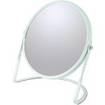 Spirella Miroir de Maquillage à Poser Miroir de beauté Miroir cosmétiques Double Face Miroir de courtoisie pivotant „Akira“ grossissement x5 - Vert Ice Mat