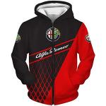 SPONYBORTY Sweats à Capuche pour Hommes pour Impression 3D Alfa-Romeo Pull à Capuche décontracté Sweat-Shirts Tops Décontractée/E / 5XL