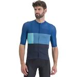 Maillots de cyclisme de printemps Sportful bleues foncé en polyester Taille M look fashion pour homme 
