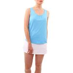 Sportkind Débardeur de tennis, fitness, sport - Coupe ample - Respirant - Protection UV UPF 50+ - Bleu - XL