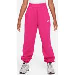 Pantalons de sport Nike Sportswear roses en polaire enfant look sportif en promo 