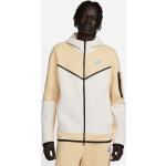 Vestes de survêtement Nike Tech Fleece beiges en polaire Taille M pour homme en promo 