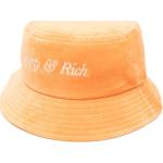 Chapeaux bob Sporty & Rich orange en velours Tailles uniques pour femme 